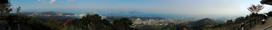 近見山展望台からのパノラマ風景写真